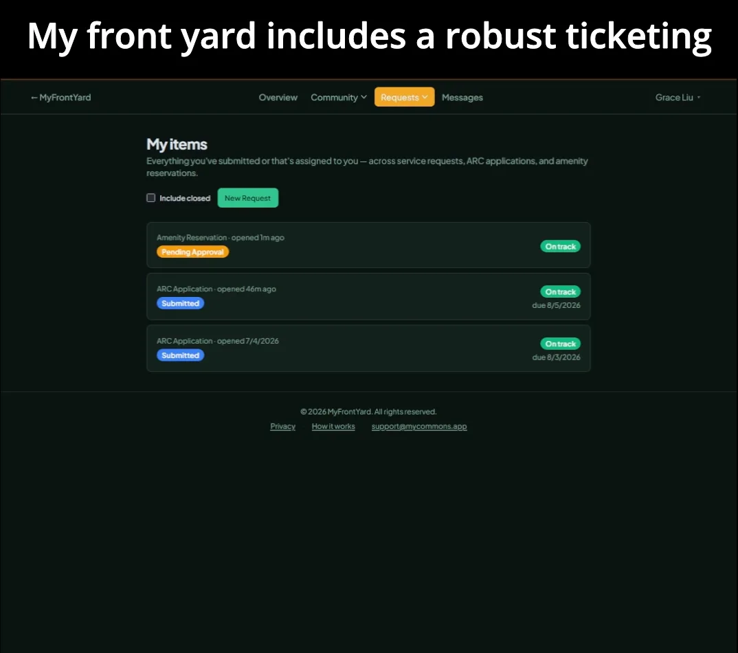 Community Member Service Requests